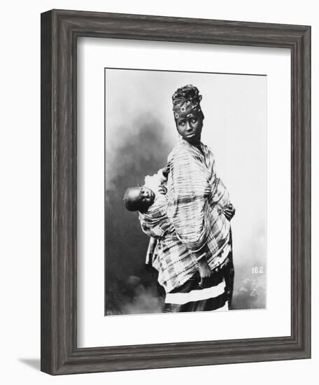 Senegalese Mother and Child, circa 1900--Framed Premium Giclee Print