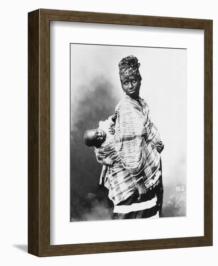 Senegalese Mother and Child, circa 1900-null-Framed Premium Giclee Print