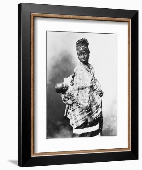 Senegalese Mother and Child, circa 1900-null-Framed Premium Giclee Print