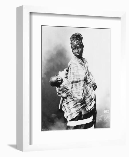 Senegalese Mother and Child, circa 1900-null-Framed Premium Giclee Print