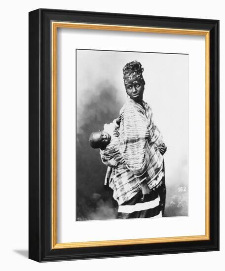 Senegalese Mother and Child, circa 1900-null-Framed Premium Giclee Print