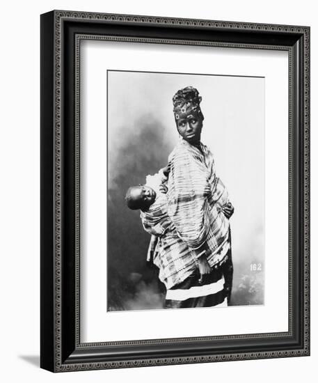 Senegalese Mother and Child, circa 1900-null-Framed Giclee Print