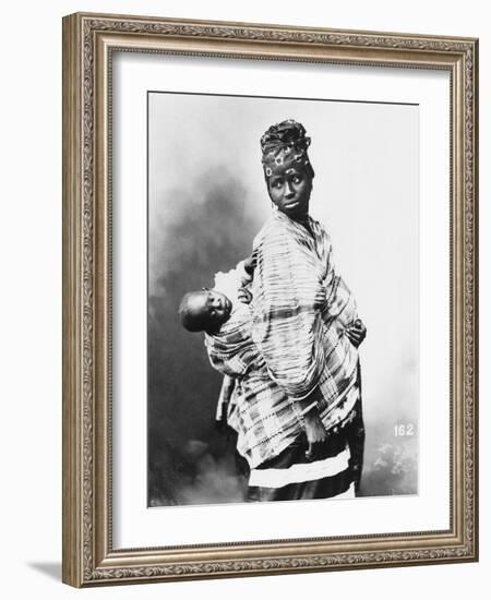 Senegalese Mother and Child, circa 1900-null-Framed Giclee Print