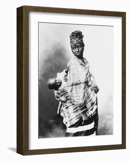 Senegalese Mother and Child, circa 1900-null-Framed Giclee Print