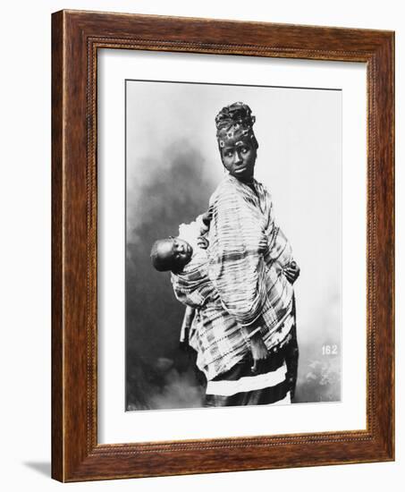 Senegalese Mother and Child, circa 1900-null-Framed Giclee Print