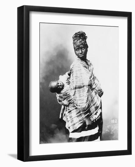 Senegalese Mother and Child, circa 1900-null-Framed Giclee Print