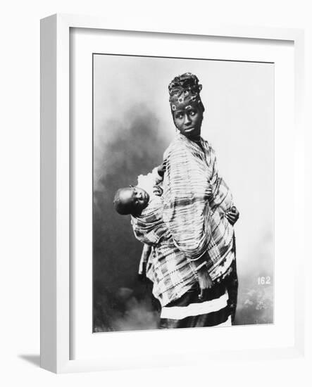 Senegalese Mother and Child, circa 1900-null-Framed Giclee Print