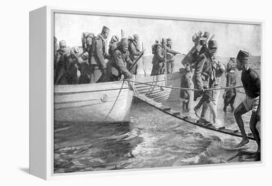 Senegalese Soldiers Embarking on the Egyptian Coast, World War I, 1915-null-Framed Premier Image Canvas