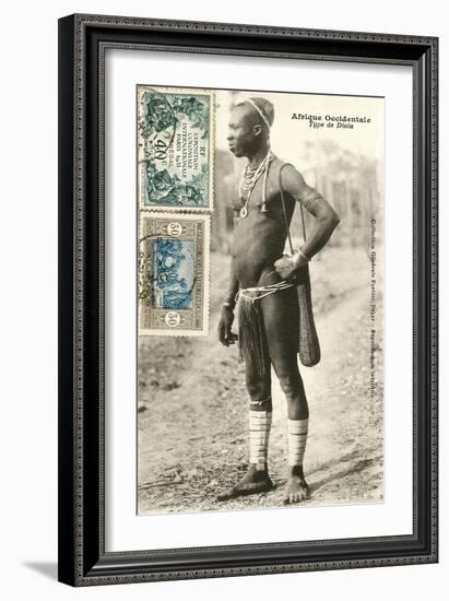 Senegalese Tribesman-null-Framed Art Print