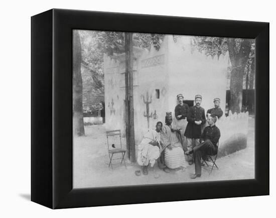 Senegalese Village at the Exposition Universelle De Paris, 1889-null-Framed Premier Image Canvas