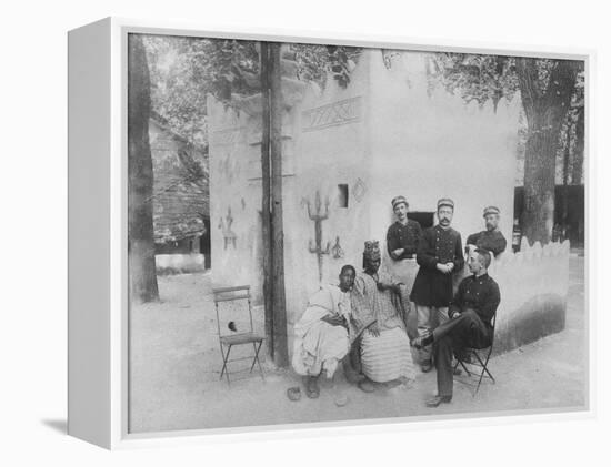 Senegalese Village at the Exposition Universelle De Paris, 1889-null-Framed Premier Image Canvas