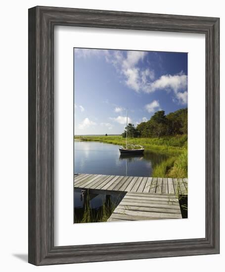 Sengekontacket Pond, Oak Bluffs, Martha's Vineyard, Massachusetts, USA-Walter Bibikow-Framed Photographic Print