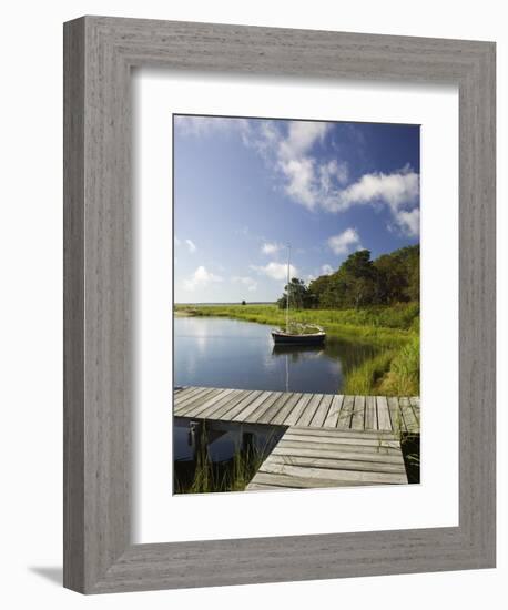 Sengekontacket Pond, Oak Bluffs, Martha's Vineyard, Massachusetts, USA-Walter Bibikow-Framed Photographic Print