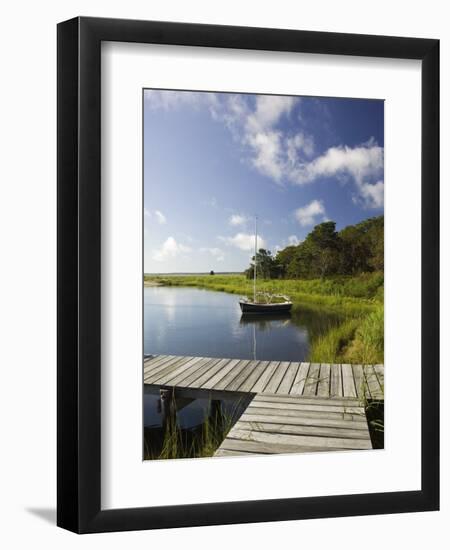 Sengekontacket Pond, Oak Bluffs, Martha's Vineyard, Massachusetts, USA-Walter Bibikow-Framed Photographic Print