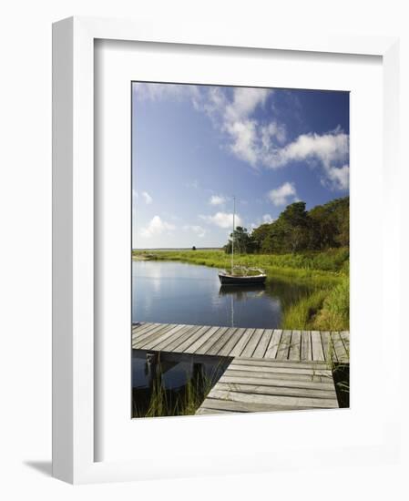 Sengekontacket Pond, Oak Bluffs, Martha's Vineyard, Massachusetts, USA-Walter Bibikow-Framed Photographic Print