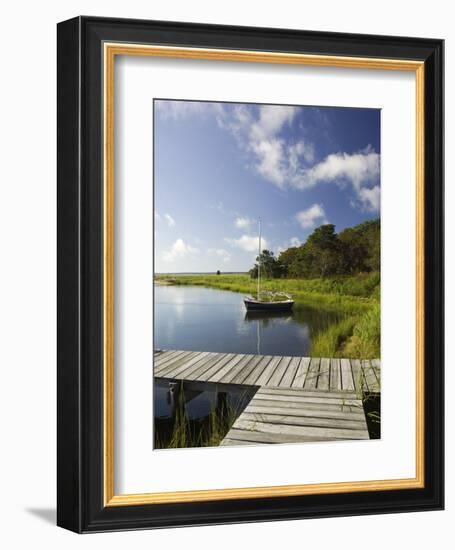 Sengekontacket Pond, Oak Bluffs, Martha's Vineyard, Massachusetts, USA-Walter Bibikow-Framed Photographic Print