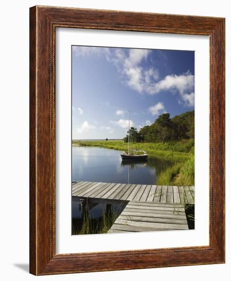 Sengekontacket Pond, Oak Bluffs, Martha's Vineyard, Massachusetts, USA-Walter Bibikow-Framed Photographic Print