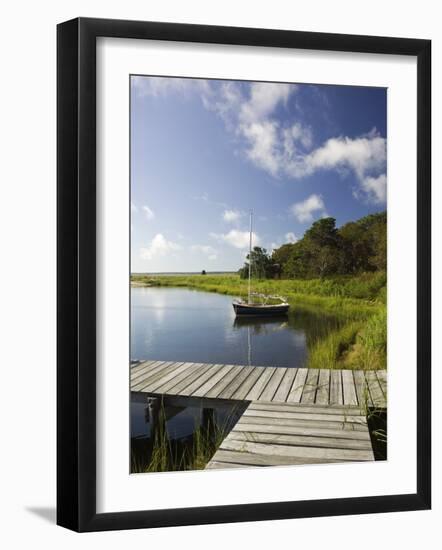 Sengekontacket Pond, Oak Bluffs, Martha's Vineyard, Massachusetts, USA-Walter Bibikow-Framed Photographic Print