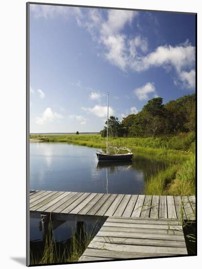 Sengekontacket Pond, Oak Bluffs, Martha's Vineyard, Massachusetts, USA-Walter Bibikow-Mounted Photographic Print