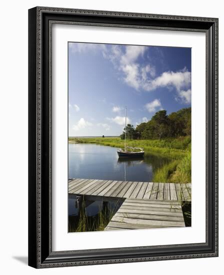 Sengekontacket Pond, Oak Bluffs, Martha's Vineyard, Massachusetts, USA-Walter Bibikow-Framed Photographic Print