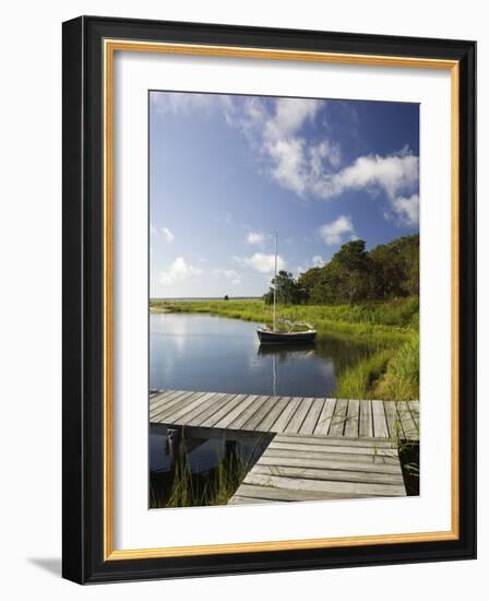 Sengekontacket Pond, Oak Bluffs, Martha's Vineyard, Massachusetts, USA-Walter Bibikow-Framed Photographic Print