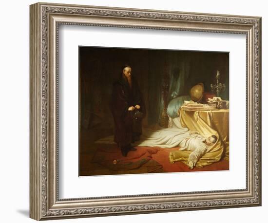 Seni at the Dead Body of Wallenstein, 1855-Carl Theodor von Piloty-Framed Giclee Print