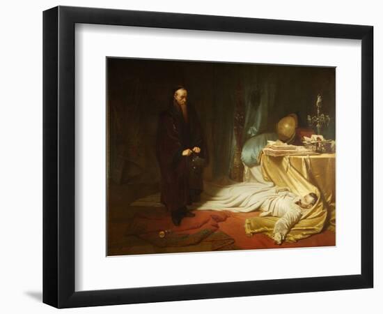 Seni at the Dead Body of Wallenstein, 1855-Carl Theodor von Piloty-Framed Giclee Print