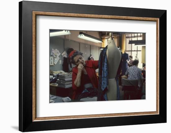 Senior Fashion Designer Pauline Fraccia, of R&K Originals, New York, New York, 1960-Walter Sanders-Framed Photographic Print