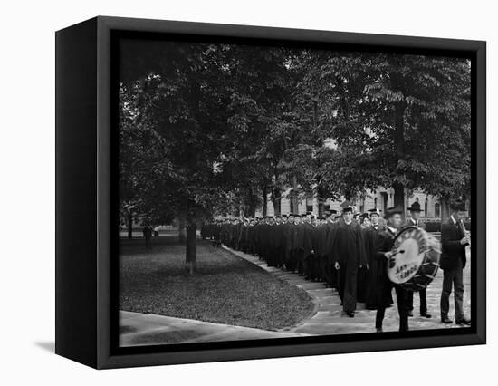 Senior Parade, Commencement Day, University of Michigan-null-Framed Stretched Canvas
