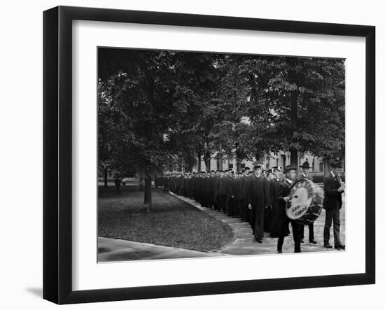 Senior Parade, Commencement Day, University of Michigan-null-Framed Photo