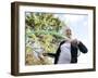 Senior Woman Hula-hooping-Science Photo Library-Framed Photographic Print