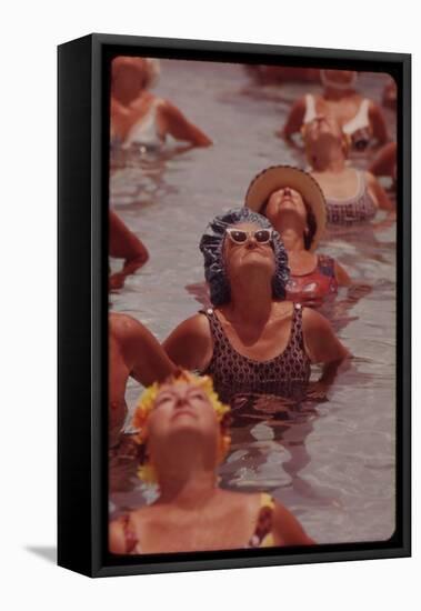 Senior Women in Exercises at Century Village Retirement Community, Florida, 1970s-null-Framed Stretched Canvas