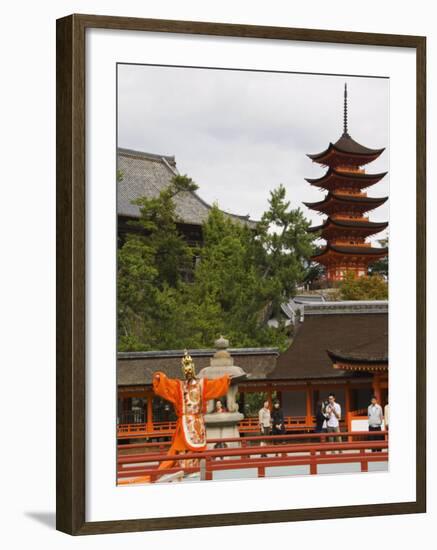 Senjokaku 5 Story Pagoda at Itsukushima Shrine, Miyajima Island, Honshu Island, Japan-Kober Christian-Framed Photographic Print