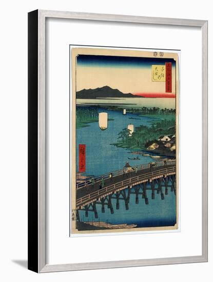Senju No Ohashi-Utagawa Hiroshige-Framed Giclee Print