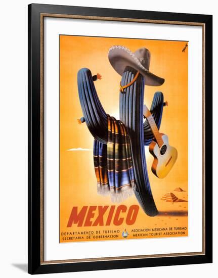 Senor Cactus-null-Framed Art Print