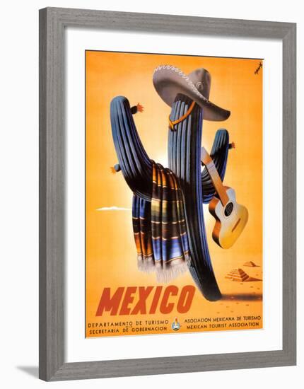 Senor Cactus-null-Framed Art Print