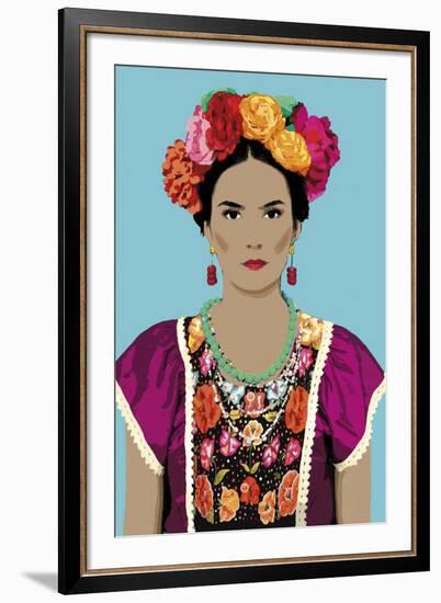 Senora Con Las Flores-Mark Chandon-Framed Giclee Print