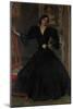 Señora de Sorolla in Black, 1906-Joaquin Sorolla y Bastida-Mounted Giclee Print