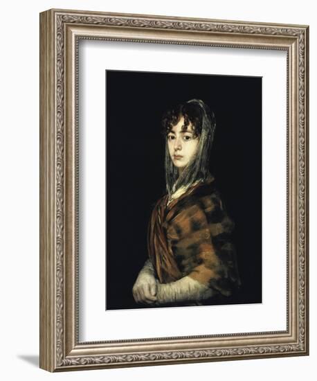 Senora Sabasa Garcia-Francisco de Goya-Framed Giclee Print