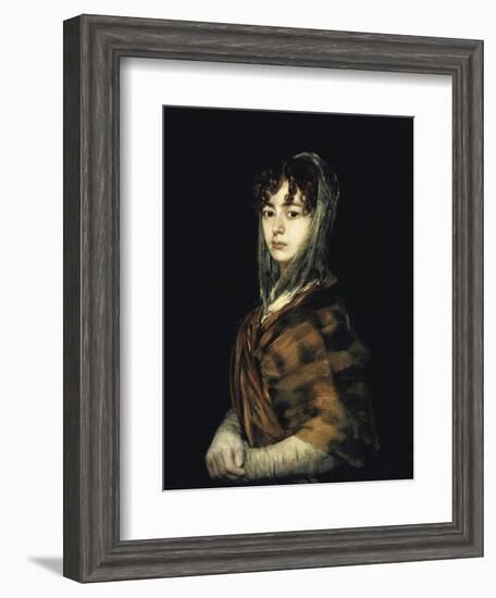 Senora Sabasa Garcia-Francisco de Goya-Framed Giclee Print