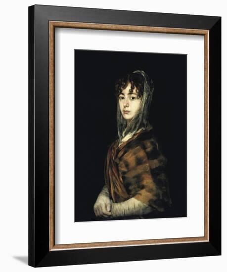 Senora Sabasa Garcia-Francisco de Goya-Framed Giclee Print