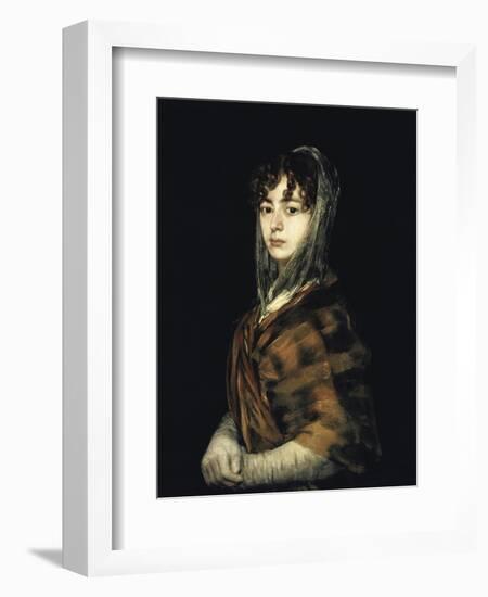 Senora Sabasa Garcia-Francisco de Goya-Framed Giclee Print