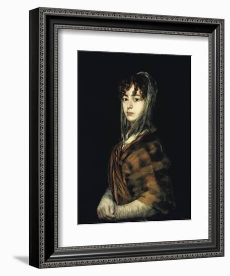 Senora Sabasa Garcia-Francisco de Goya-Framed Giclee Print