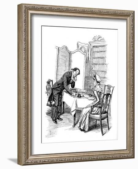 'Sense and Sensibility' by Jane Austen-Hugh Thomson-Framed Giclee Print