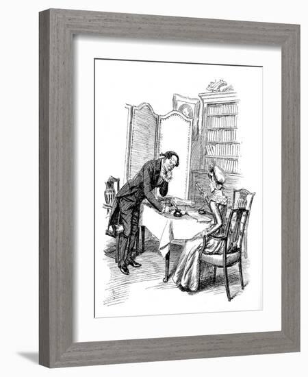 'Sense and Sensibility' by Jane Austen-Hugh Thomson-Framed Giclee Print