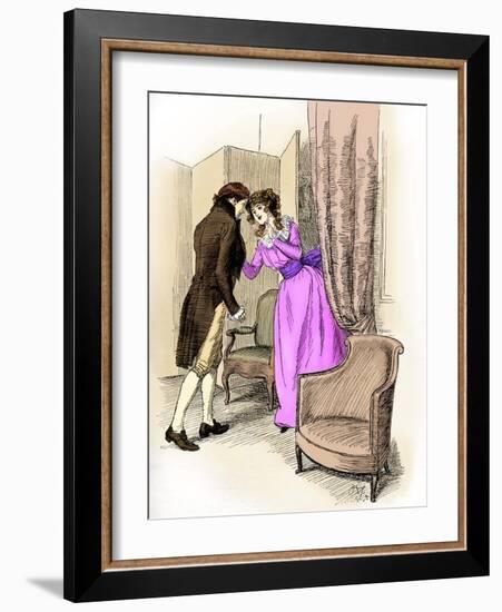 'Sense and Sensibility' by Jane Austen-Hugh Thomson-Framed Giclee Print