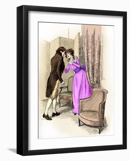 'Sense and Sensibility' by Jane Austen-Hugh Thomson-Framed Giclee Print