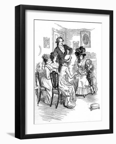 'Sense and Sensibility' by Jane Austen-Hugh Thomson-Framed Giclee Print