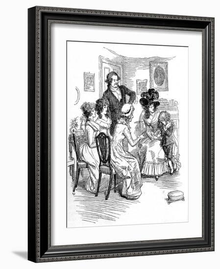 'Sense and Sensibility' by Jane Austen-Hugh Thomson-Framed Giclee Print