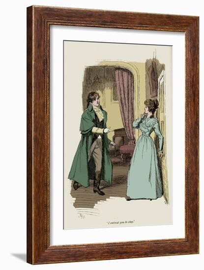 'Sense and Sensibility' by Jane Austen-Hugh Thomson-Framed Giclee Print